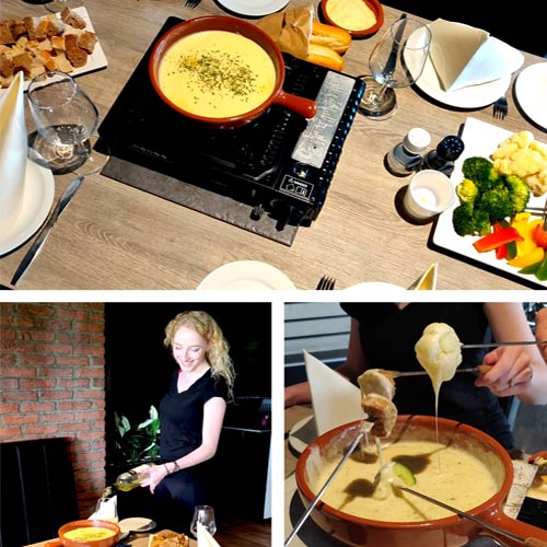 Kaasfondue arrangement